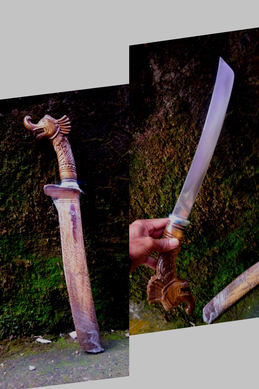 Golok en bois de Kayu Johar + lame acier Kikir de 30 cm